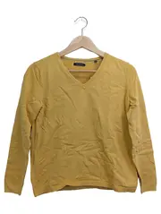 Vorschaubild 1 von Damen Pullover Gelb Gr. 36/S Klassisch Casual V-Ausschnitt