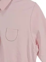 Vorschaubild 3 von Damen Poloshirt Klassisch Rosa Gr. 42 XL Kurzarm Baumwolle Uni