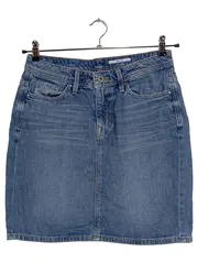 Vorschaubild 1 von EDC Jeansrock Damen Minirock Blau Gr. 32/XXS Baumwolle Freizeit