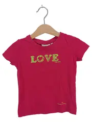 Vorschaubild 1 von Mädchen T-Shirt Gr. 92 Pink mit LOVE Schriftzug