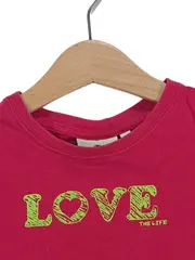 Vorschaubild 2 von Mädchen T-Shirt Gr. 92 Pink mit LOVE Schriftzug