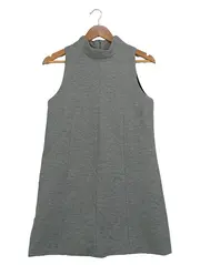Vorschaubild 1 von Damen Freizeitkleid Ärmellos Grau Gr. XS Wolle Modern