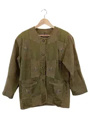 Vorschaubild 1 von Damen Lederjacke Gr. 36;S Grün Vintage Bohemian Ethno