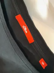 Vorschaubild 3 von Damen Pullover Puffärmel Schwarz Gr. 36/S Baumwolle