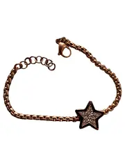 Vorschaubild 3 von Damen Armband Gold Stern Zirkonia 19cm