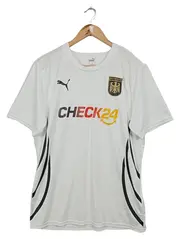 Vorschaubild 1 von Herren Fußball Trikot Weiß Gr. 50/L Sportlich Logo-Print CHECK24