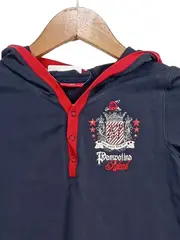 Vorschaubild 2 von Mädchen Hoodie Kleid Gr. 134 Blau Freizeit Casual