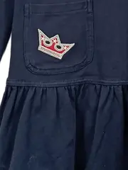 Vorschaubild 3 von Mädchen Hoodie Kleid Gr. 134 Blau Freizeit Casual