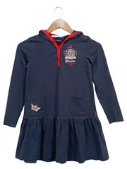 Vorschaubild 1 von Mädchen Hoodie Kleid Gr. 134 Blau Freizeit Casual