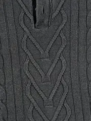 Vorschaubild 8 von Herren Strickpullover Zopfmuster Grau XL Casual Langarm