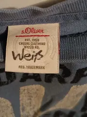 Vorschaubild 4 von Langarmshirt Kinder Gr. 98 Blau Schriftzug Baumwolle Casual