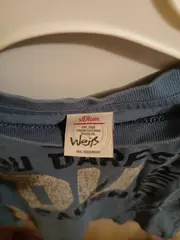 Vorschaubild 3 von Langarmshirt Kinder Gr. 98 Blau Schriftzug Baumwolle Casual