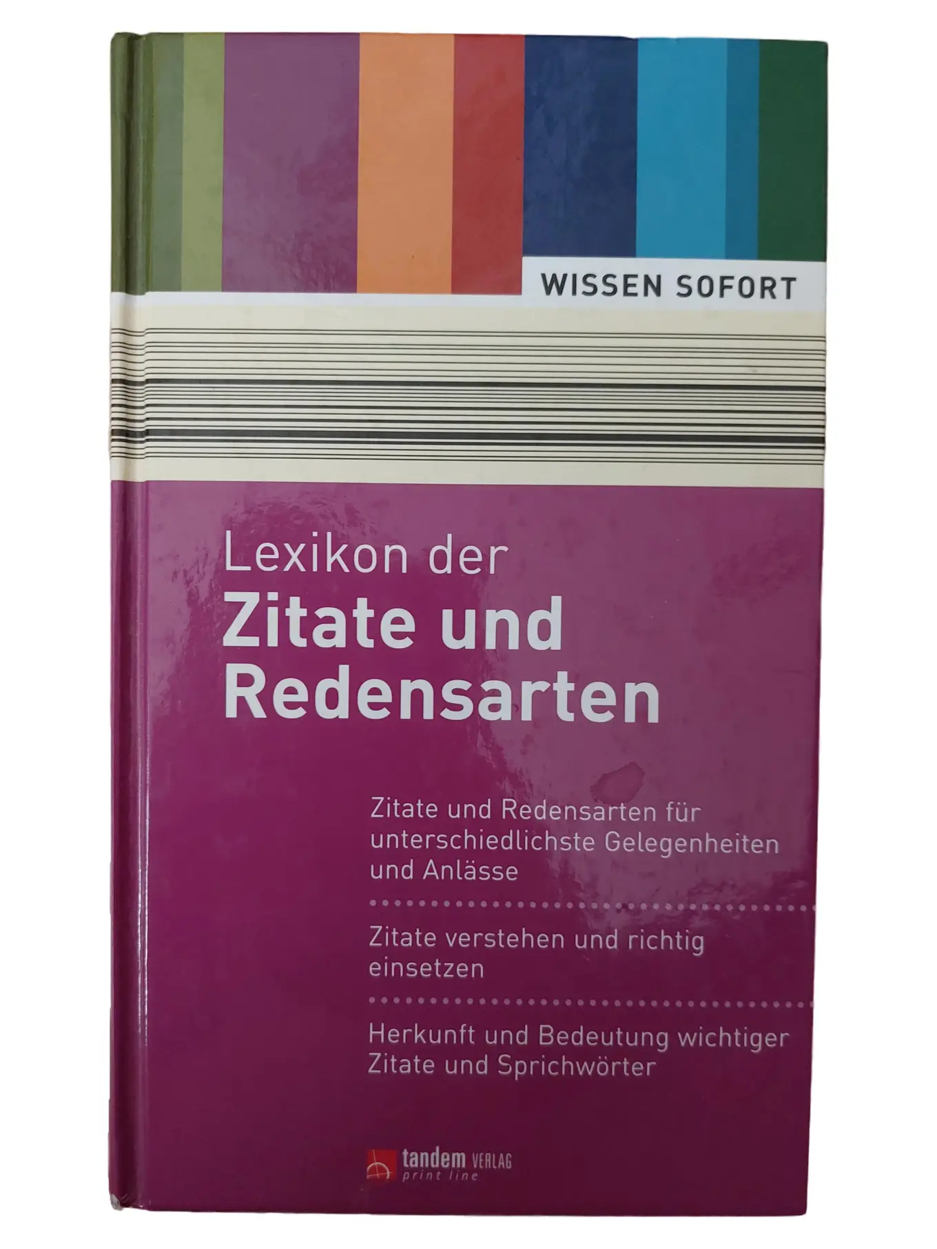 Lexikon Zitate Redensarten tandem VERLAG Hardcover Allgemeinwissen