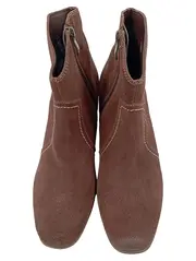 Vorschaubild 2 von Stiefelette Damen Gr. 40 Braun Wildleder Casual Reißverschluss