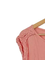 Vorschaubild 2 von Damen T-Shirt Gr. 36/38 Rosa Casual Applikationen