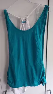 Vorschaubild 2 von Bench Damen Tank Top Shirt Gr. 36/S Türkis Casual