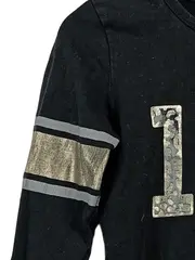 Vorschaubild 4 von Langarmshirt Mädchen 1983 Gr. 140/146 Schwarz Casual