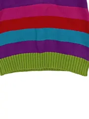 Vorschaubild 2 von . Kinder Pullover gestreift Mehrfarbig Gr. 62 Langarm Baumwolle