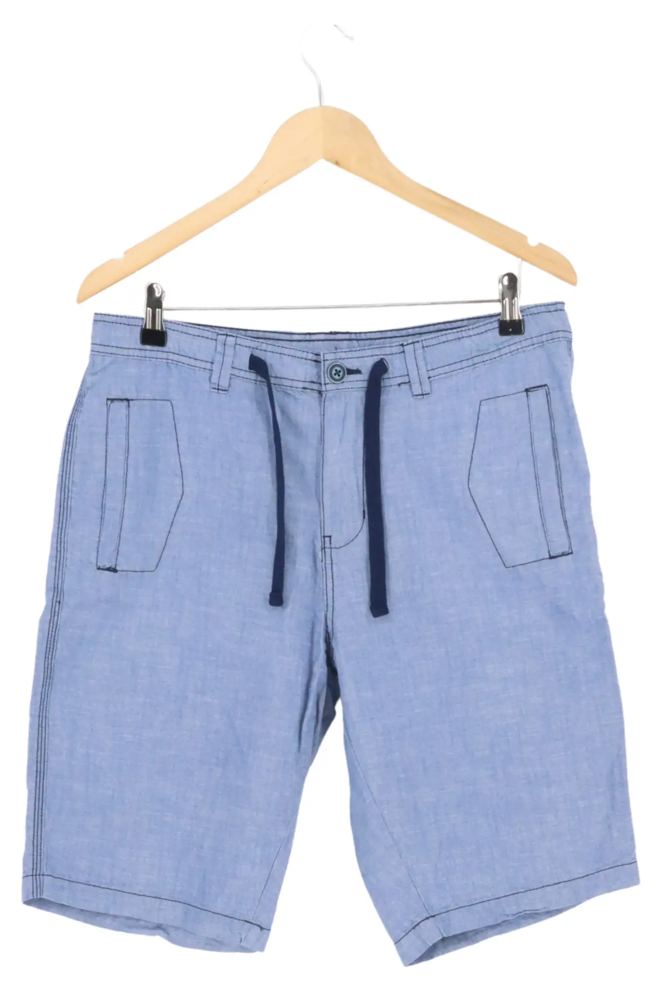 RONLEY Herren Shorts Gr. 48 Blau Casual Baumwolle Kordelzug Freizeit