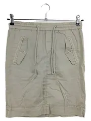 Vorschaubild 1 von Faltenrock Damen 34;XS Beige Casual Baumwolle Rock