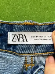 Vorschaubild 4 von Damen Jeans Shorts Gr. 34 Blau Casual High Waist Denim Kurze Hose