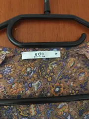 Vorschaubild 3 von EDC Bluse Damen Langarm Blumenmuster Rüschen Mehrfarbig Gr. 38/M