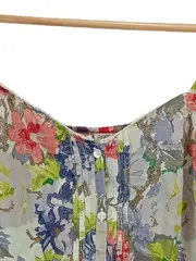 Vorschaubild 2 von Damen Top Gr. 38 M Blumenmuster Mehrfarbig Feminin Sommer