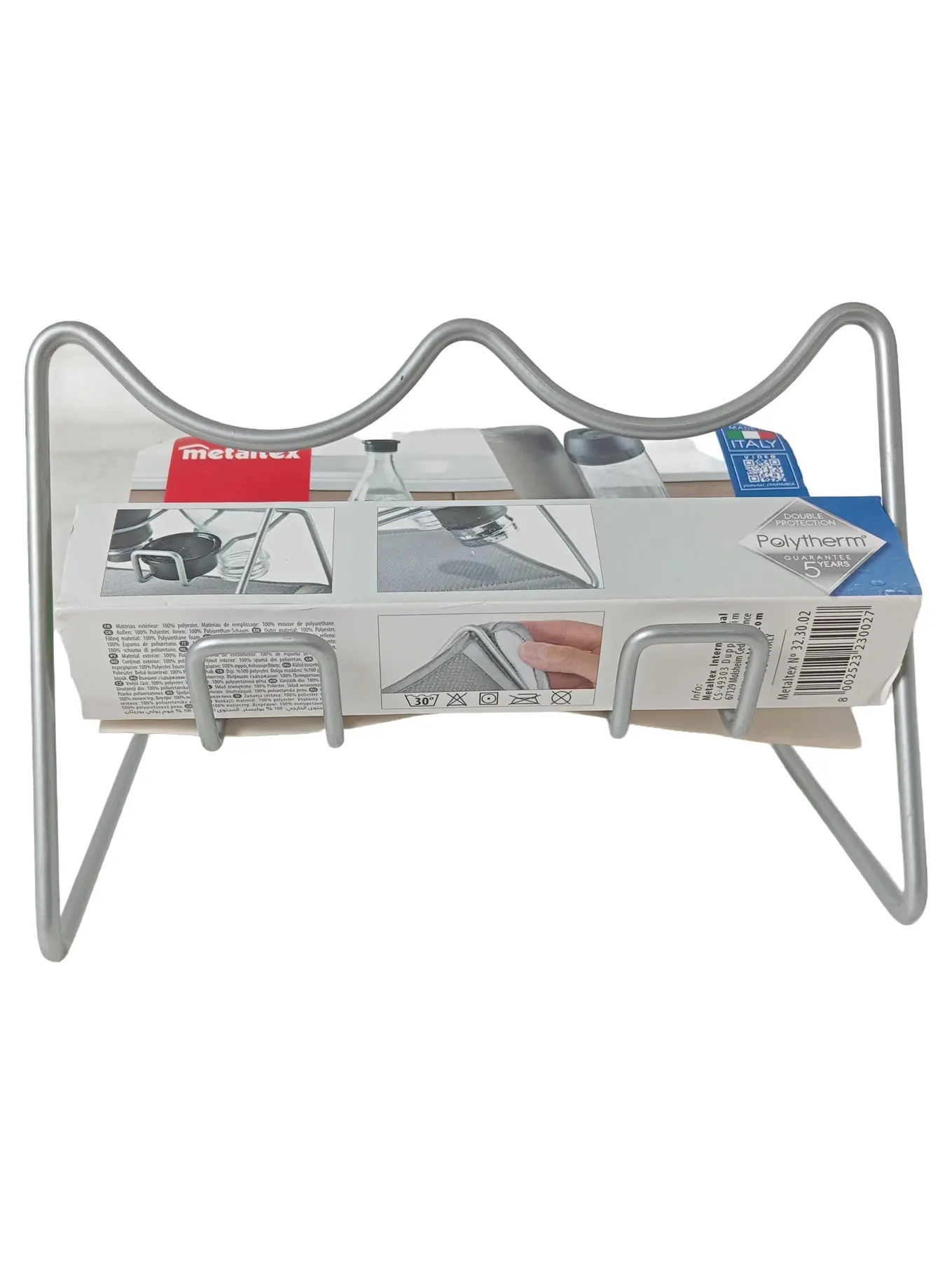 METALTEX Geschirr Abtropfgestell Silber Metall Flaschenhalter s talex-2