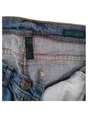 Vorschaubild 2 von BENETTON Jeans Damen Regular Fit W28 L32 Gr. 36 Blau Denim