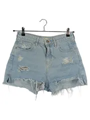 Vorschaubild 1 von Damen Jeansshorts Blau Gr. 10 Distressed Casual Hotpants