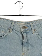 Vorschaubild 4 von Damen Jeansshorts Blau Gr. 10 Distressed Casual Hotpants