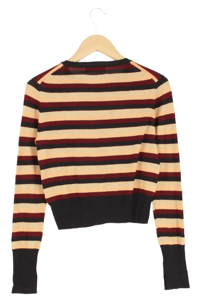 ZARA Damen Pullover 38/M Gestreift Mehrfarbig Vintage Streetwear - Main Image