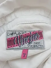 Vorschaubild 2 von Kinder Bluse Gr. 128 Weiß Pailletten Klassisch Preppy Hemdbluse