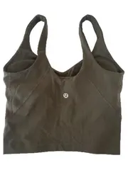 Vorschaubild 2 von Damen Sport-BH Größe 34 Oliv Crop Top Sportlich