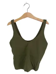 Vorschaubild 1 von Damen Sport-BH Größe 34 Oliv Crop Top Sportlich