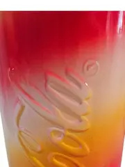 Vorschaubild 3 von Glas 300ml Mehrfarbig Farbverlauf Rot Gelb Fan Becher Trinkglas