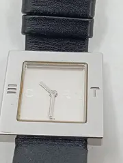 Vorschaubild 2 von Armbanduhr Damen Klassisch Schwarz Leder Edelstahl Uhr 2603