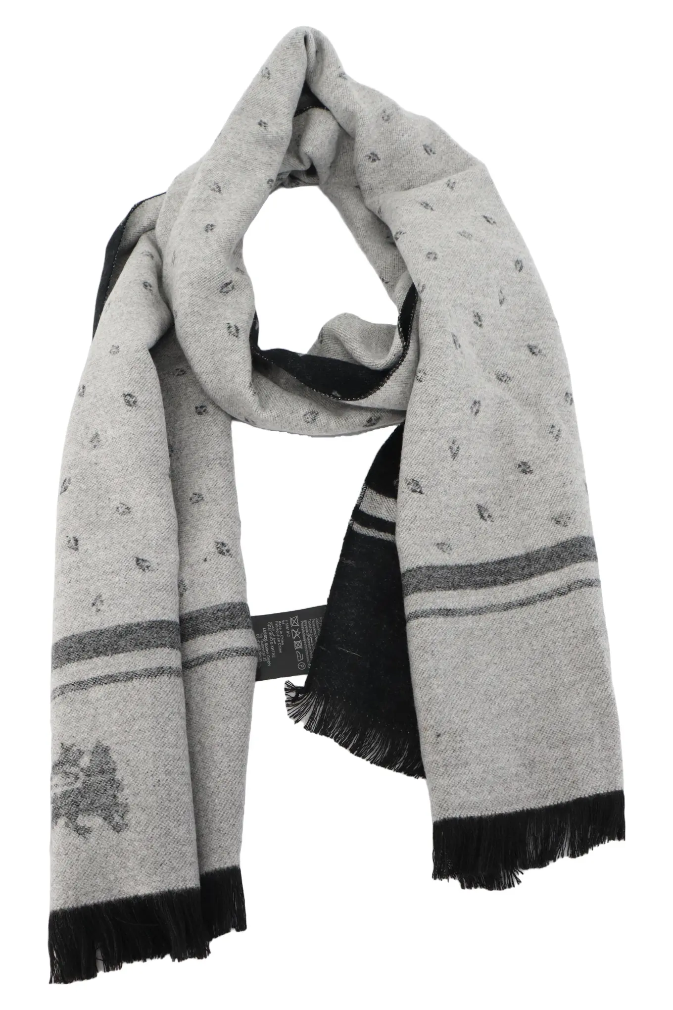 LERROS Schal Damen Grau Klassisch Elegant Viskose Polyester 180cm