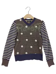 Vorschaubild 1 von Kinder Pullover Gr. 116/122 Mehrfarbig Vintage Punkte Streifen