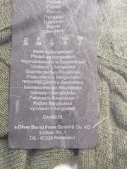 Vorschaubild 4 von Damen Pullover Gr. 32/XXS Grün Basic Casual Viskose Baumwolle