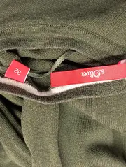 Vorschaubild 3 von Damen Pullover Gr. 32/XXS Grün Basic Casual Viskose Baumwolle