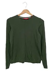 Vorschaubild 1 von Damen Pullover Gr. 32/XXS Grün Basic Casual Viskose Baumwolle