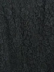 Vorschaubild 3 von Damen Spitzenkleid Gr. 32/XXS Schwarz Elegant Kurzarm Festlich