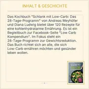 Vorschaubild 3 von Riva Low Carb Kochbuch Schlank mit 28-Tage-Programm Meyhöfer Taschenbuch Deutsch