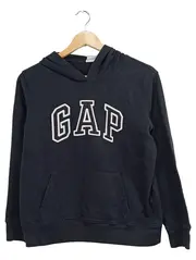 Vorschaubild 1 von Damen Sweatshirt Hoodie Gr. 36/S Schwarz Casual Logo-Print