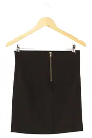 Vorschaubild 2 von Damen Bleistiftrock Gr. 34/XS Schwarz Business Rock Lederdetails