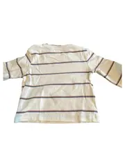 Vorschaubild 2 von Langarmshirt Gr. 62 Baby Bär Applikation Streifen Beige