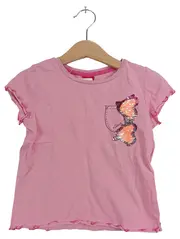 Vorschaubild 1 von T-Shirt Mädchen Gr. 104/110 Rosa Pailletten Sonnenbrille