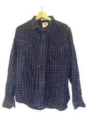 Vorschaubild 1 von Herren Freizeithemd Kariert Blau Gr. 48/M Baumwolle Casual