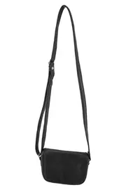 Vorschaubild 1 von Damen Umhängetasche Schwarz Leder Elegant Klassisch 16x12cm